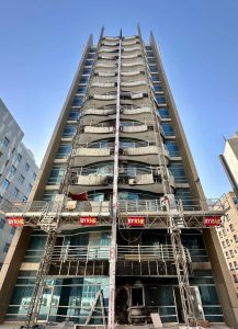 Byrne Mast Climbers Power Through Challenging UAE Facade Project